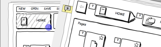 Creating interactive wireframes is really easy with our drag & drop feature.