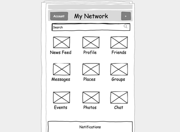Soziales Netzwerk App
